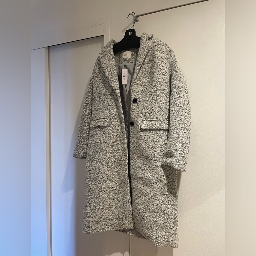 LOFT Boucle Two Button Coat